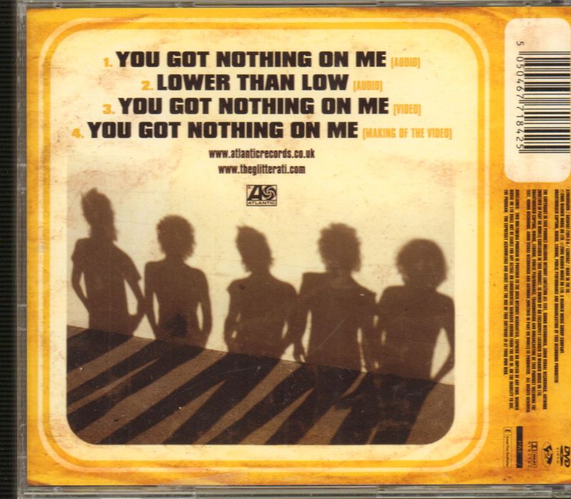 The Glitterati(DVD)You Got Nothing On Me-Atlantic-New - Picture 2 of 2