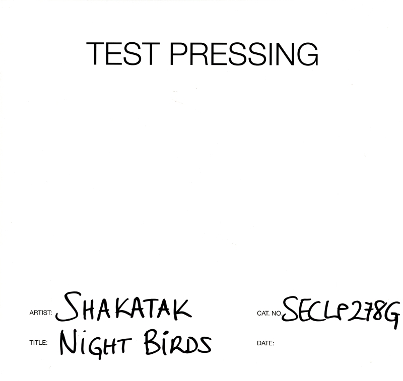 Shakatak (Testpresse Vinyl LP) Nachtvögel-Geheimnis-SECLP278G-UK-2022-M/M - Bild 1 von 2