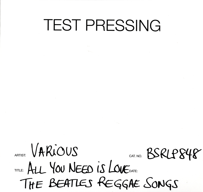 Verschiedene Reggae (Testpressing Vinyl LP) All You Need Is Love - The Beatle-M/M - Bild 1 von 2