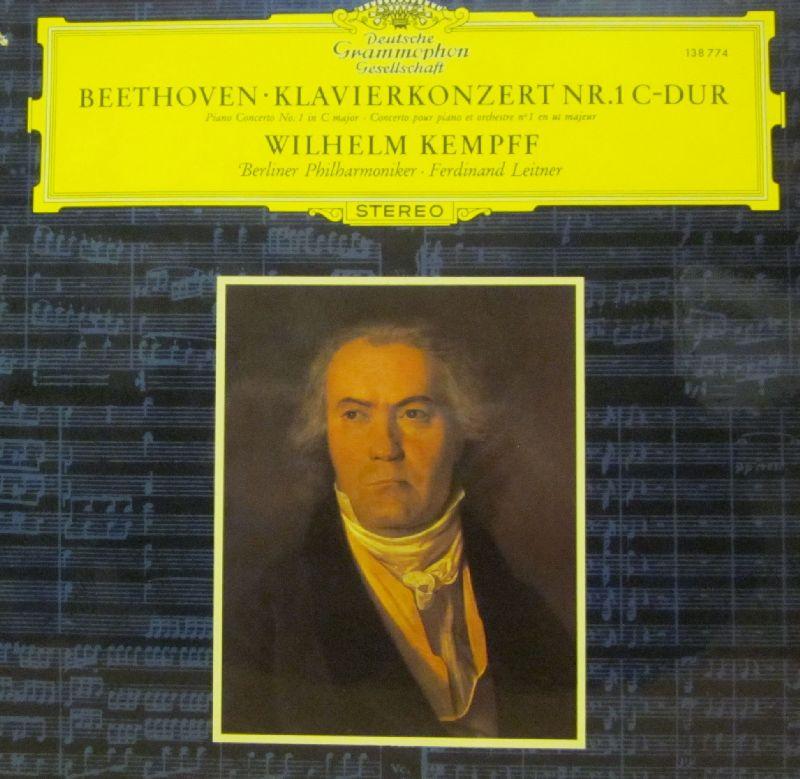 Beethoven(Vinyl LP)Klavierkonzerte No.1-Deutsche Grammophon-138 774-Ger ...